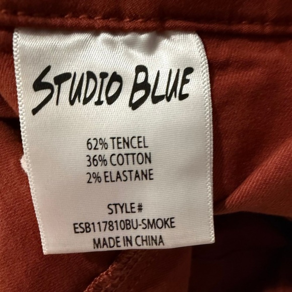 Studio Blue Smoked Paprika Wide Leg Utility Carpenter Pants Size 30 NWT - Picture 7 of 7